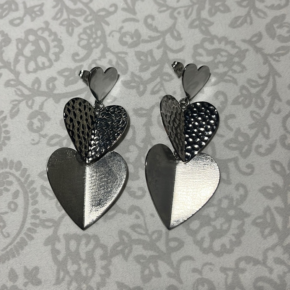 Brosway Italia Sterling Silver heart dangle earrings
